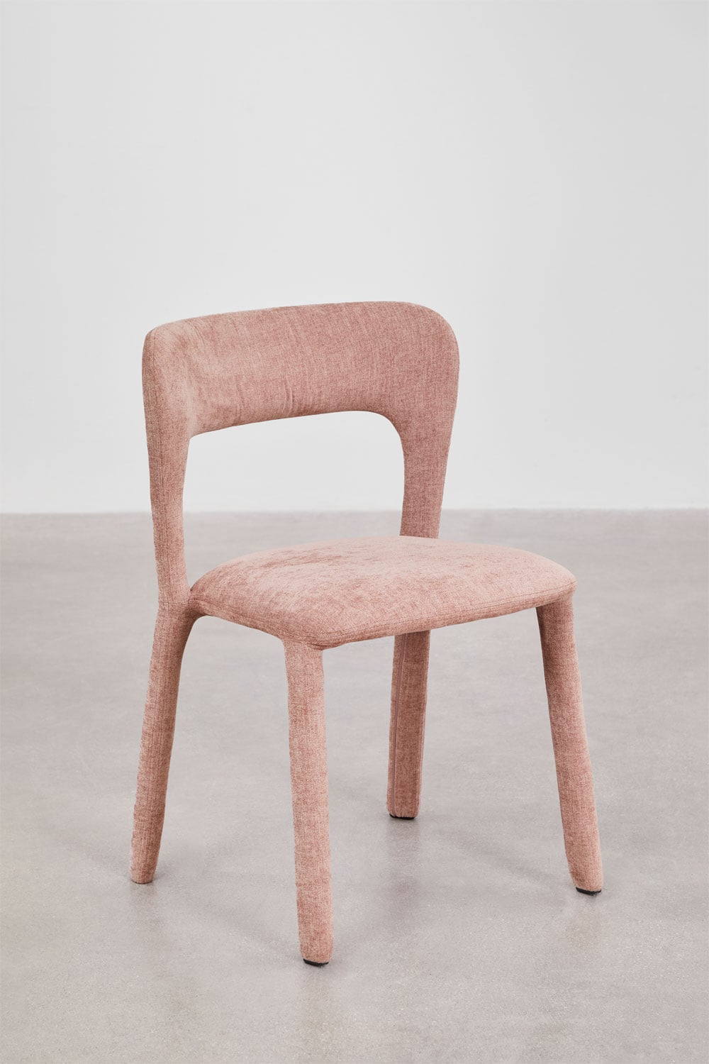 Pack of 4 Brusel upholstered dining chairs, gallery image 3