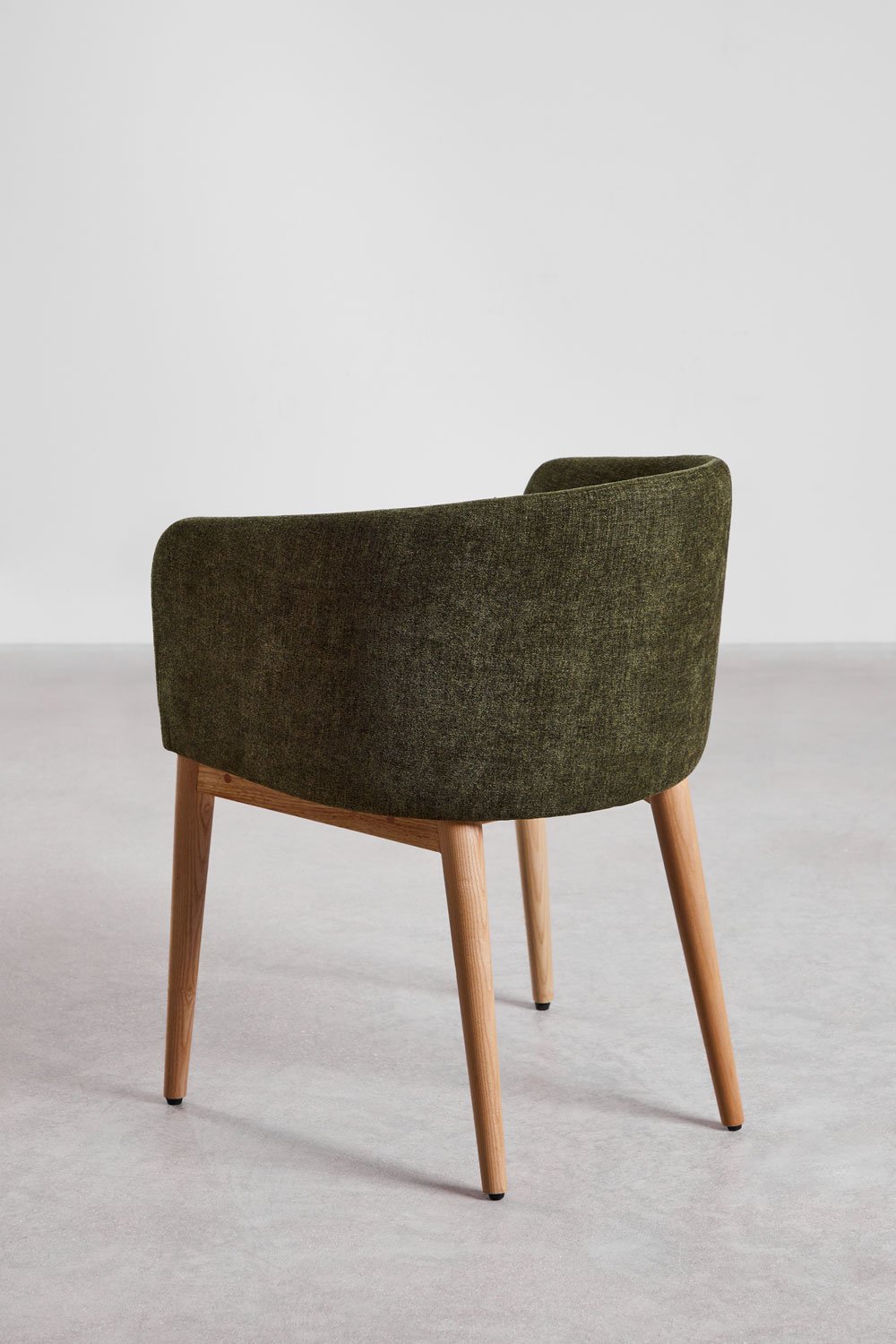 Bunia upholstered dining chair with armrests, gallery image 5