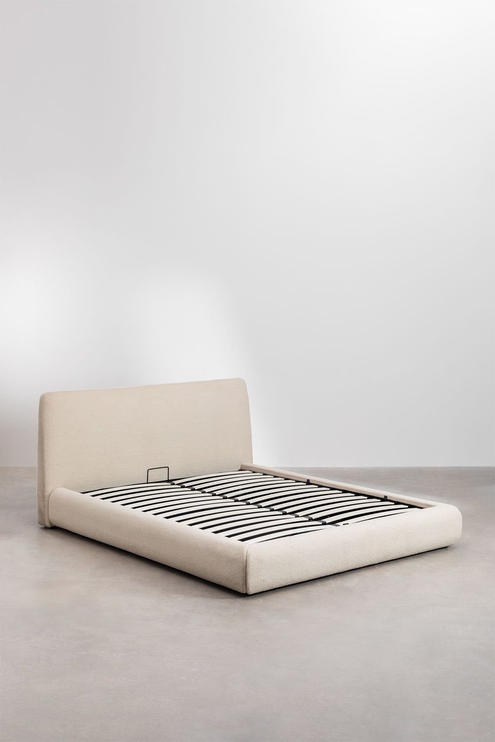 Bed with folding box spring in Norena sheepskin, gallery image 2