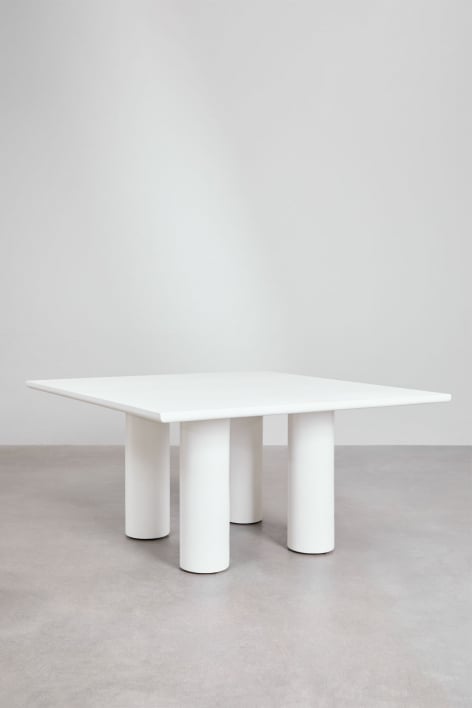 Square garden table 150x150 cm in Lisbon cement