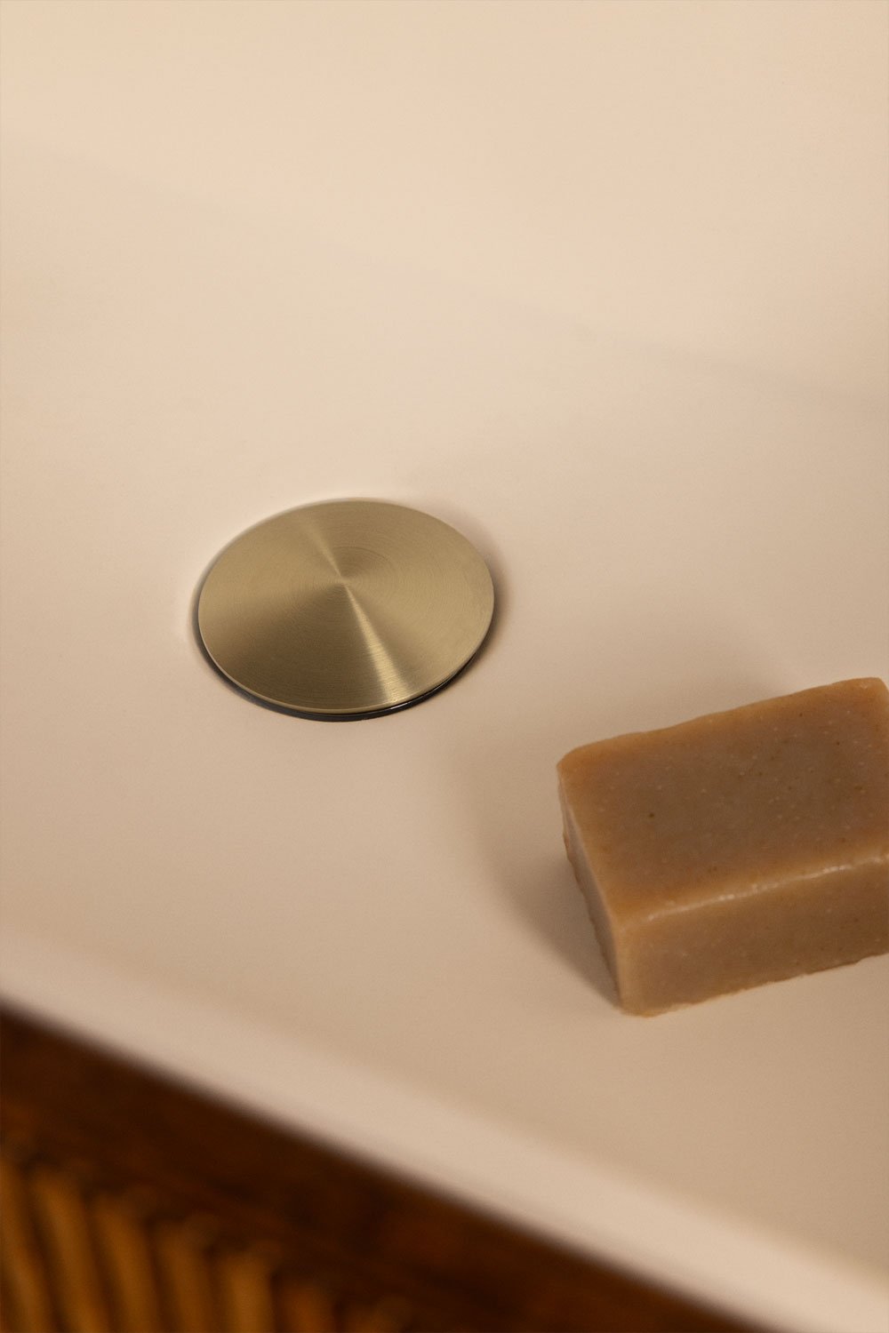 Orveta Click-Clack Stainless Steel and Brass Sink Drain Valve, gallery image 1