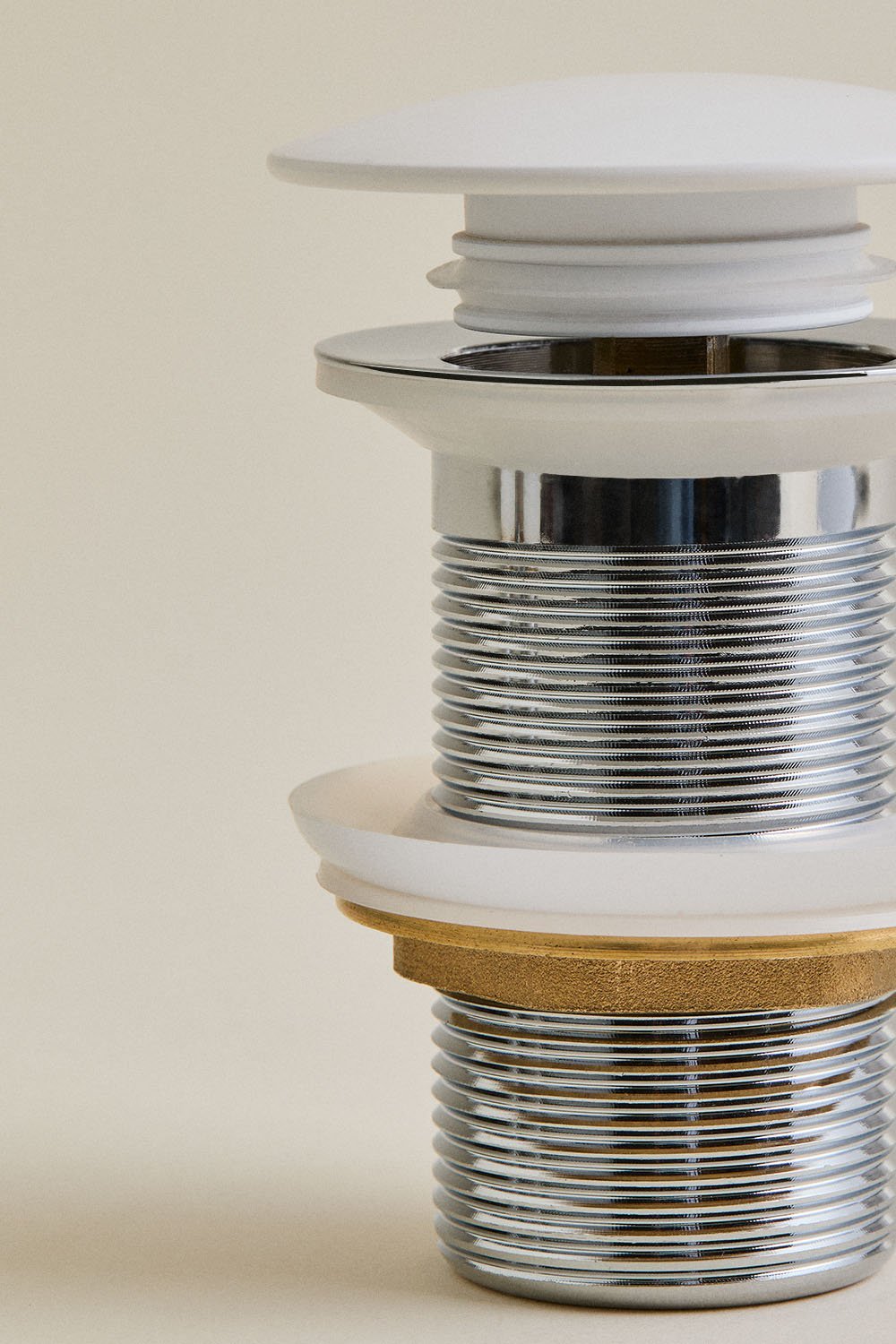 Orveta Click-Clack Stainless Steel and Brass Sink Drain Valve, gallery image 3