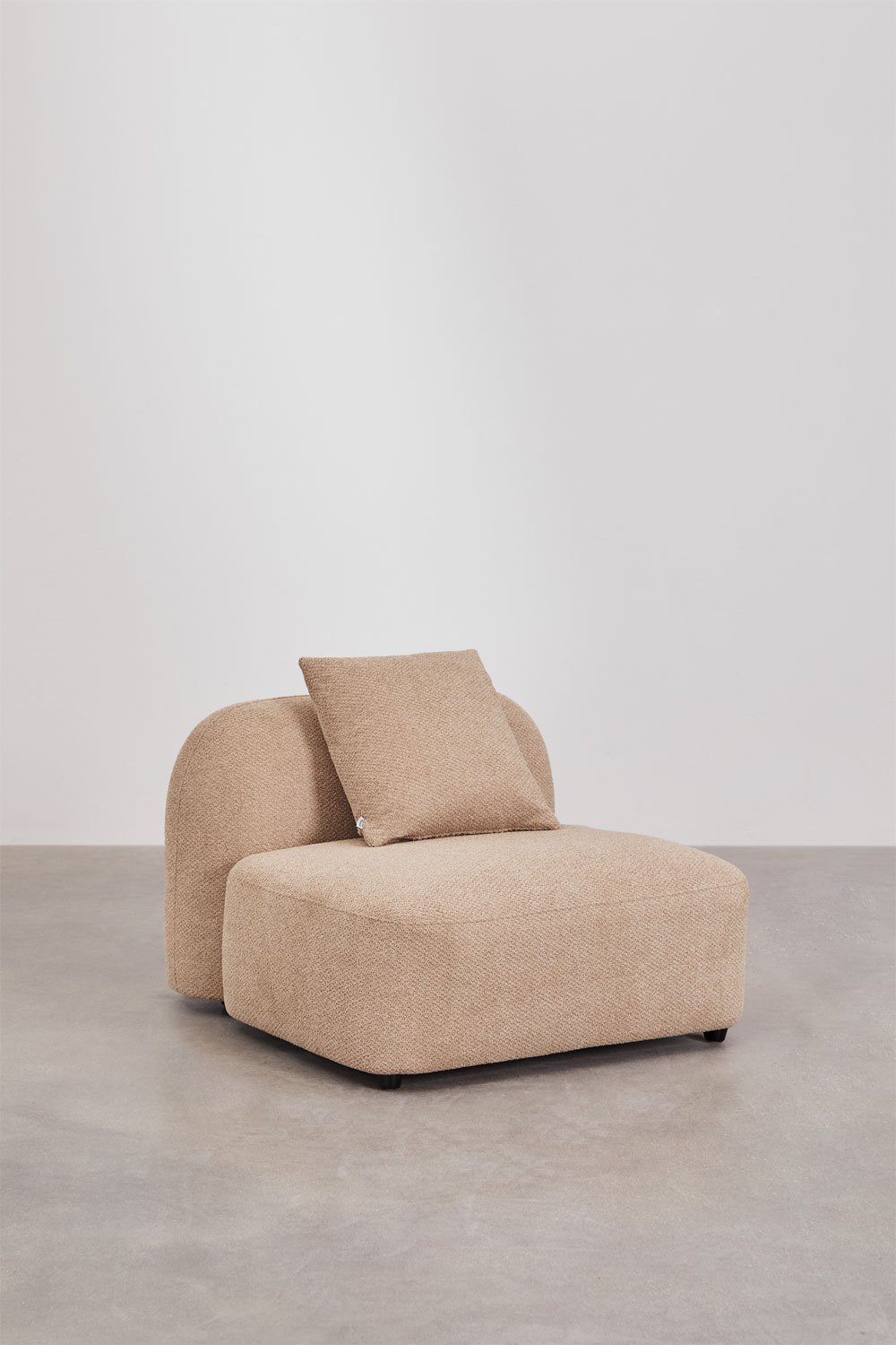 Central module for modular sofa in Coco chenille, gallery image 1