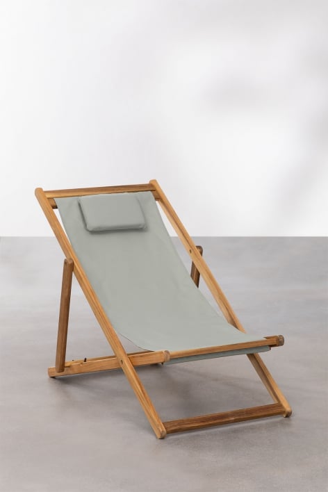 Pack of 2 folding hammocks with Kardis wooden cushion