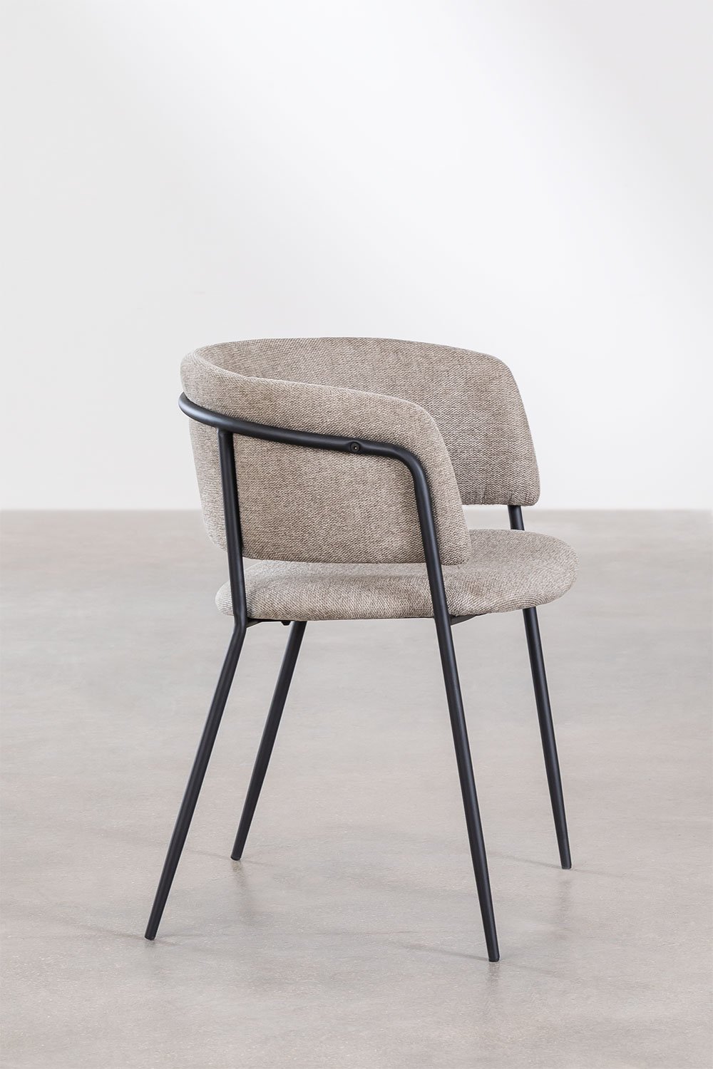 Pack of 4 Nalon upholstered dining chairs, gallery image 4