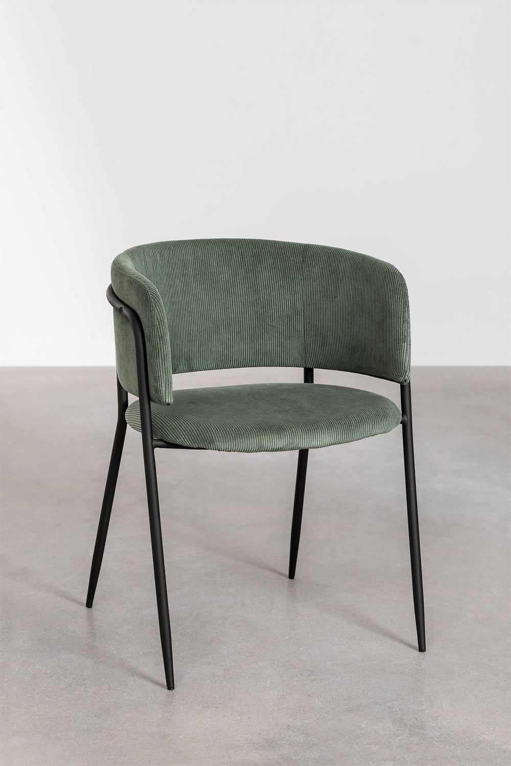 Pack of 2 upholstered dining chairs with armrests Nalon, gallery image 2