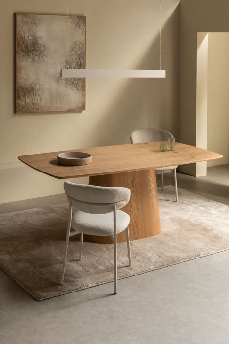 Rectangular Dining Table in Wood (200x100 cm) Aura