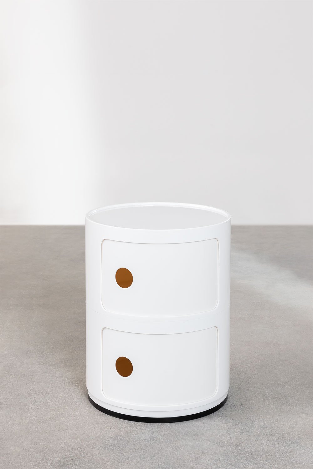 Babel round side table with shelves, gallery image 2