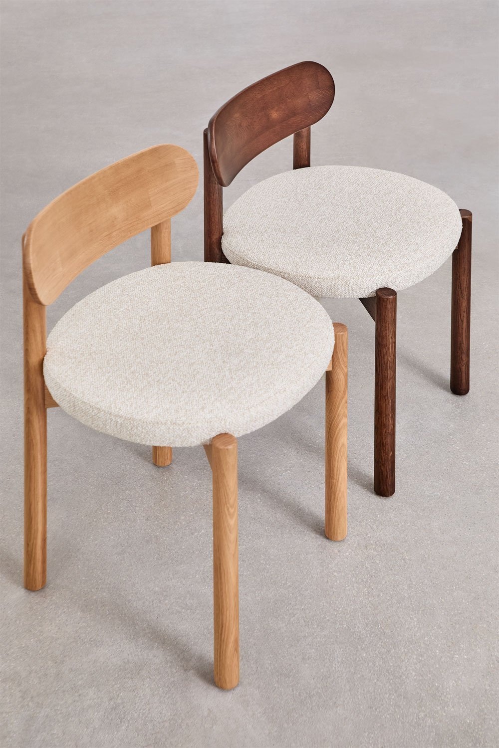 Bianca upholstered oak dining chair, gallery image 9