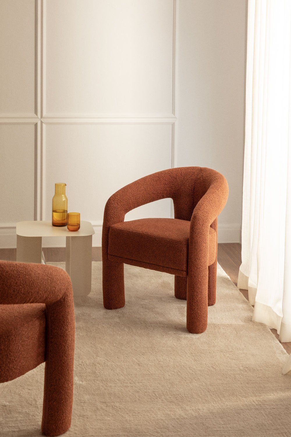 Greca upholstered armchair, gallery image 1