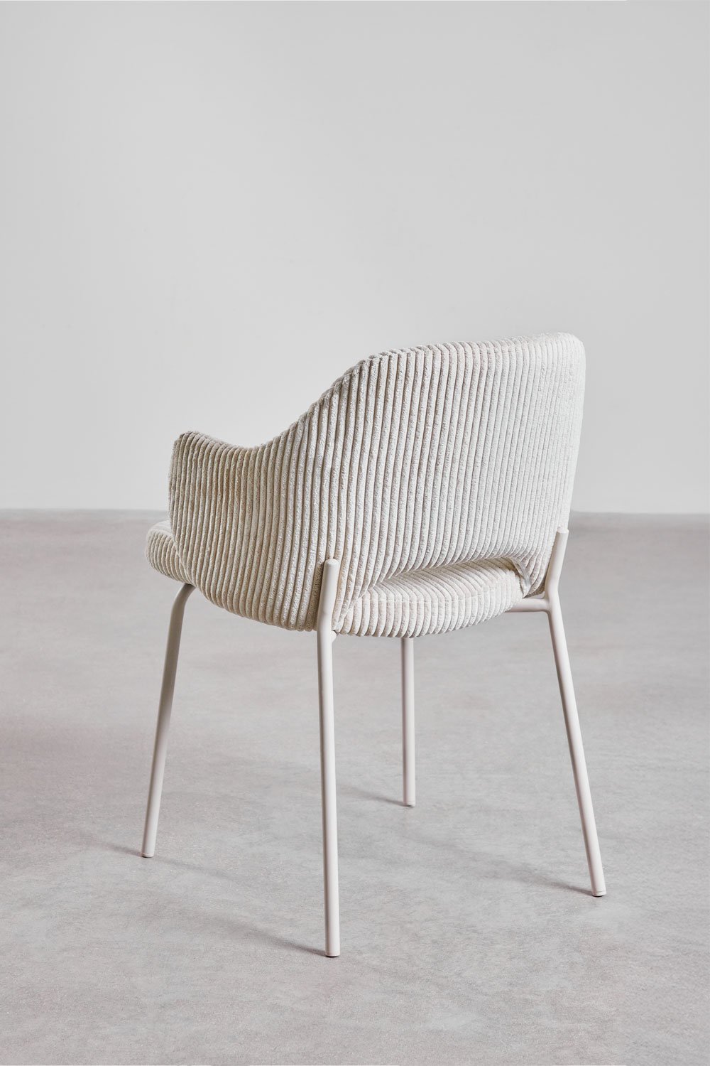 Pack of 2 Gemma upholstered dining chairs with armrests, gallery image 5