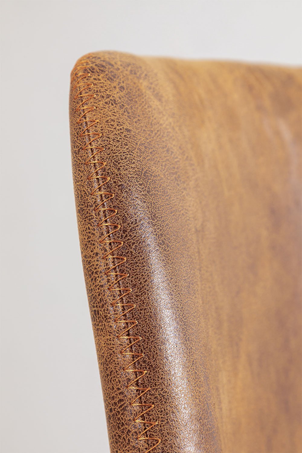 Pack of 2 adjustable high stools in Ody Style faux leather, gallery image 6