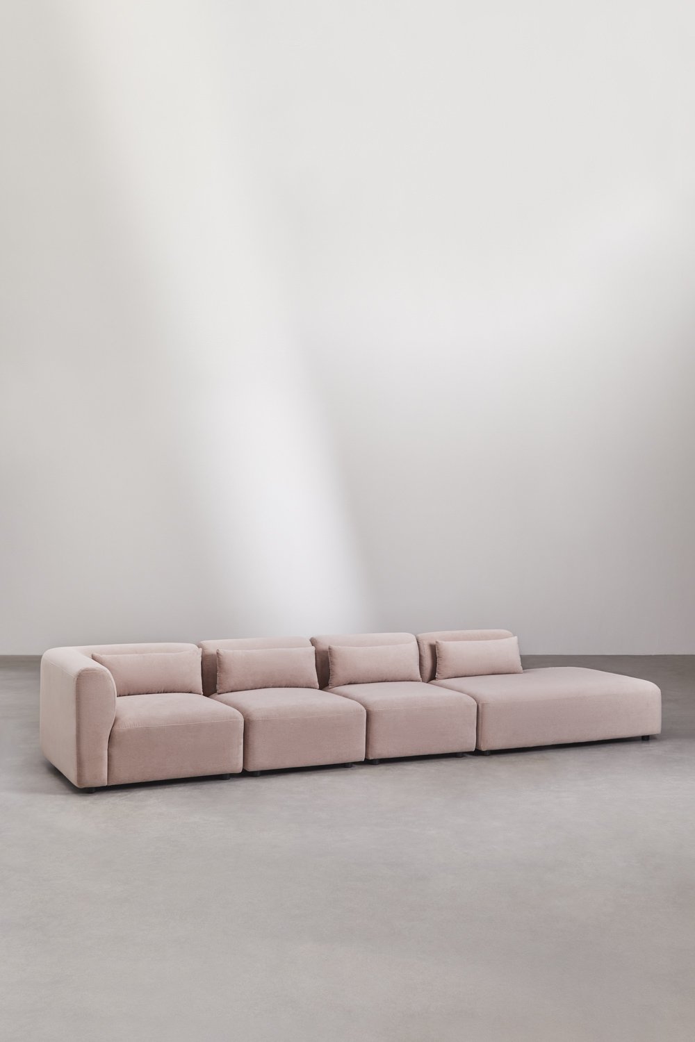 Fogler 4-Piece Modular Corner Sofa with Right Chaise, gallery image 1