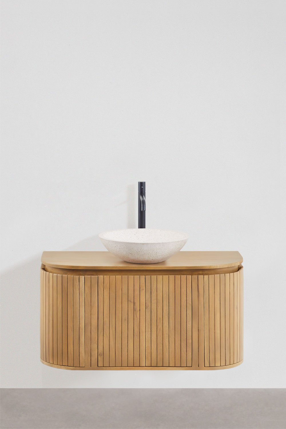 Mango wood bathroom furniture set Analis, gallery image 2
