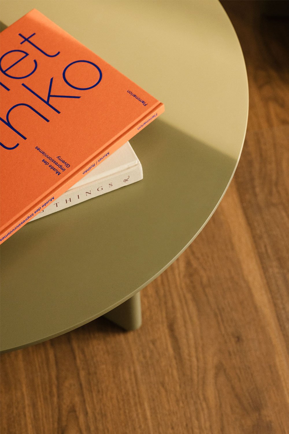 Saonara round coffee table in MDF (Ø80 cm), gallery image 2