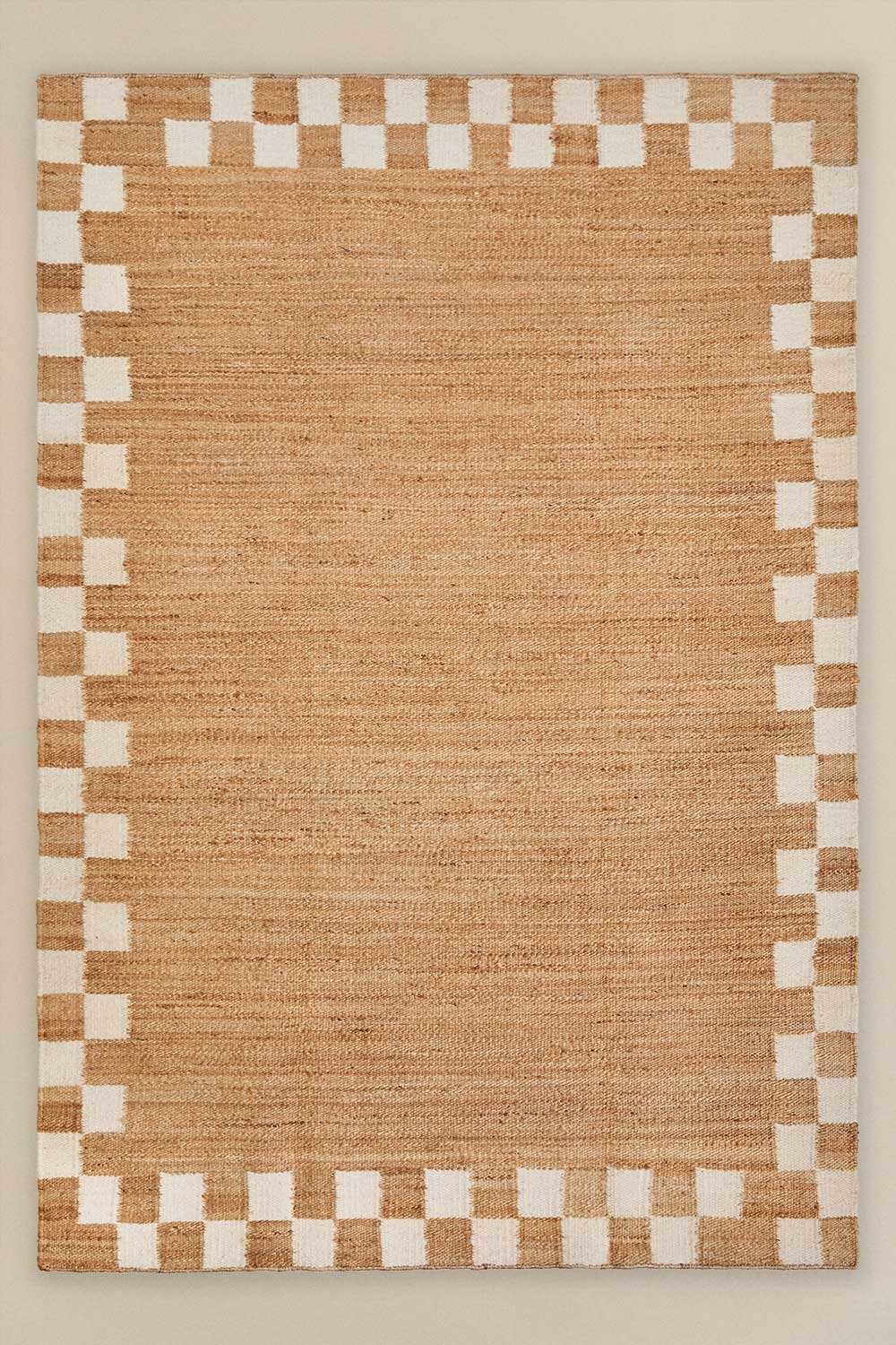 Rectangular rug 200x300 cm in jute and cotton Luebo, gallery image 3