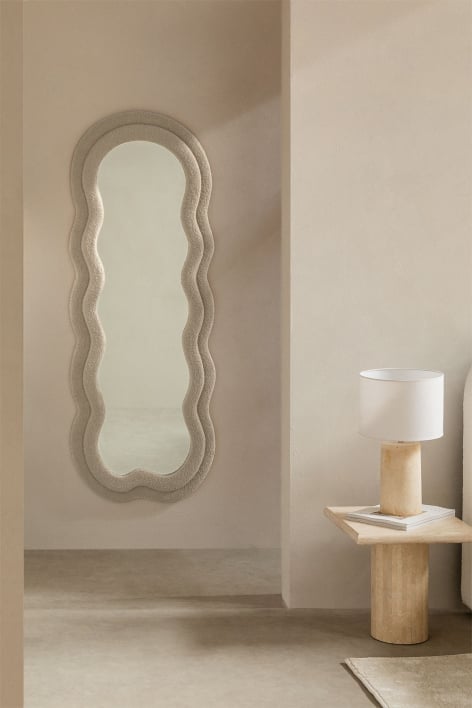 Upholstered wall mirror 60x160 cm Evelyn