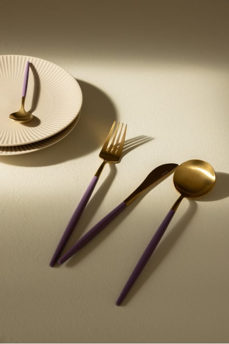 Noya Colors Metallic Cutlery 16 Pieces