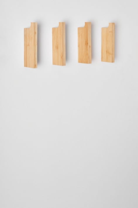 Ambroz bamboo wall coat rack