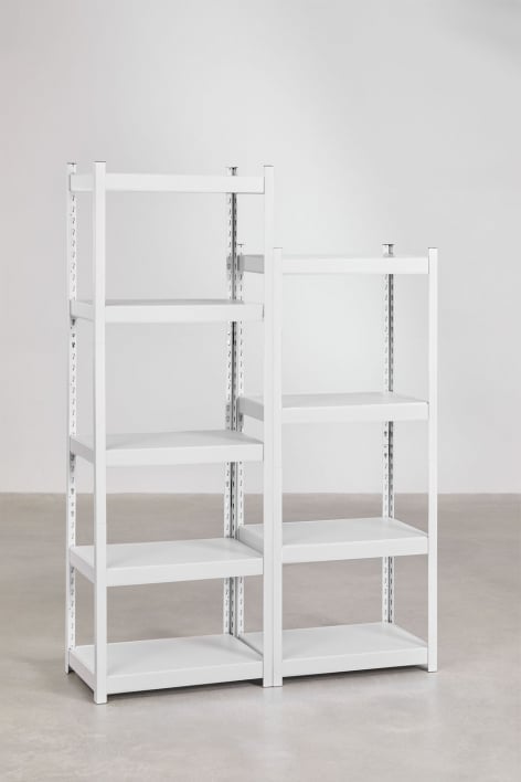 Set of 2 steel shelves (180-150x60 cm) Crenzi