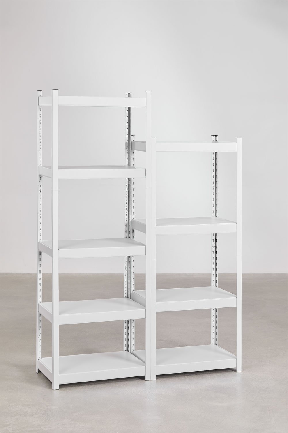 Set of 2 steel shelves (180-150x60 cm) Crenzi, gallery image 1