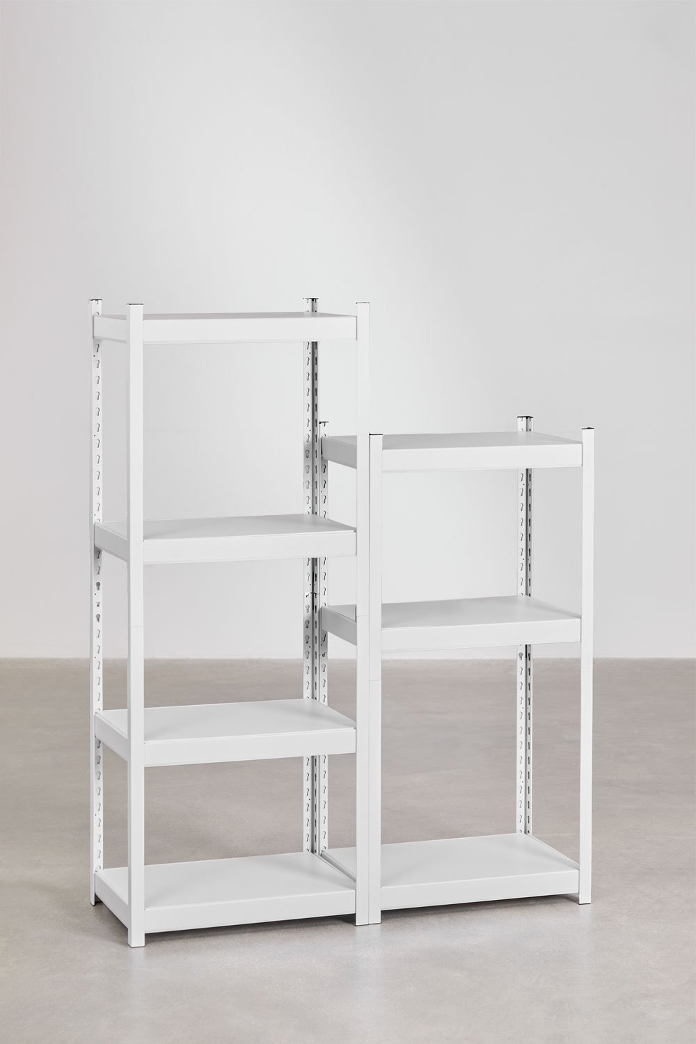 Set of 2 steel shelves (150-120x60 cm) Crenzi, gallery image 1