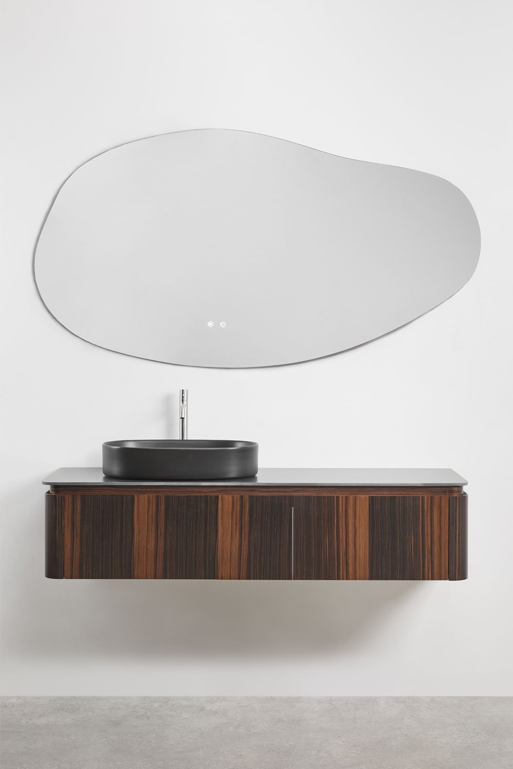 Lavena suspended wooden bathroom furniture set, gallery image 3