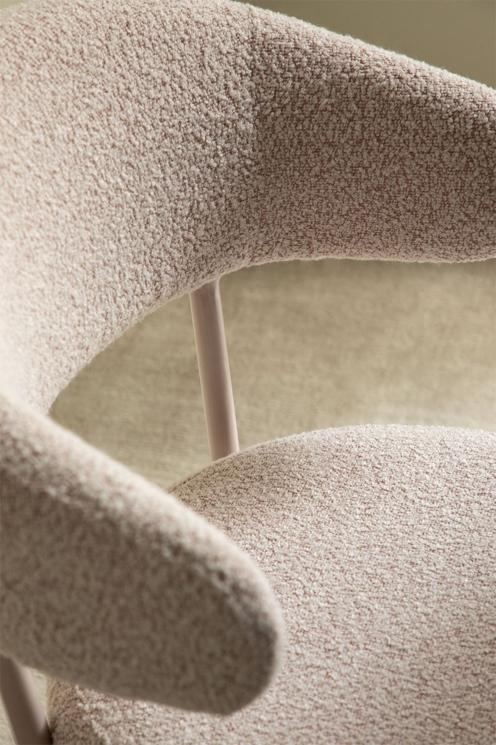 Verilo bouclé fabric dining chair, gallery image 2