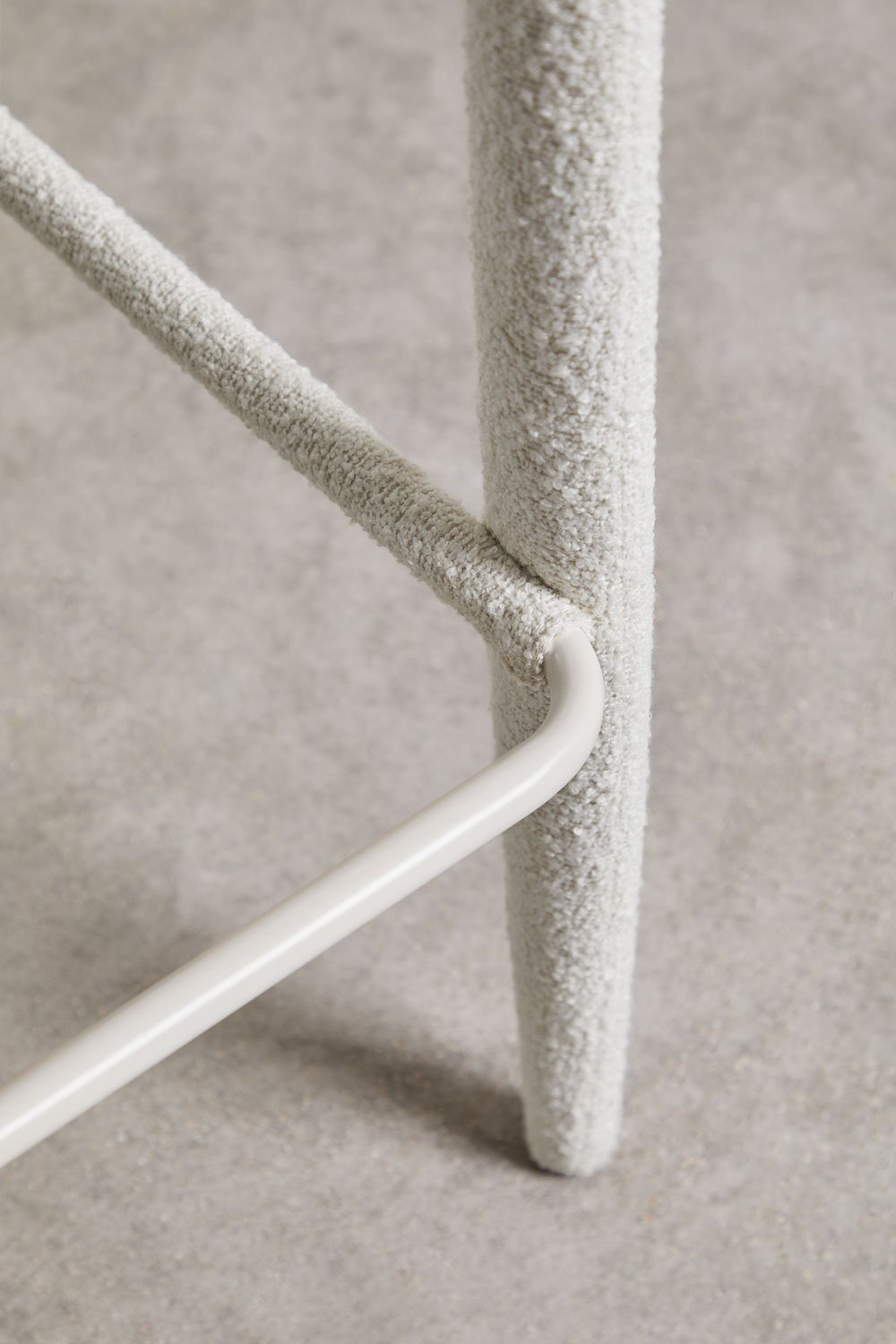 Pack of 4 high stools 75 cm upholstered Arazeina, gallery image 7