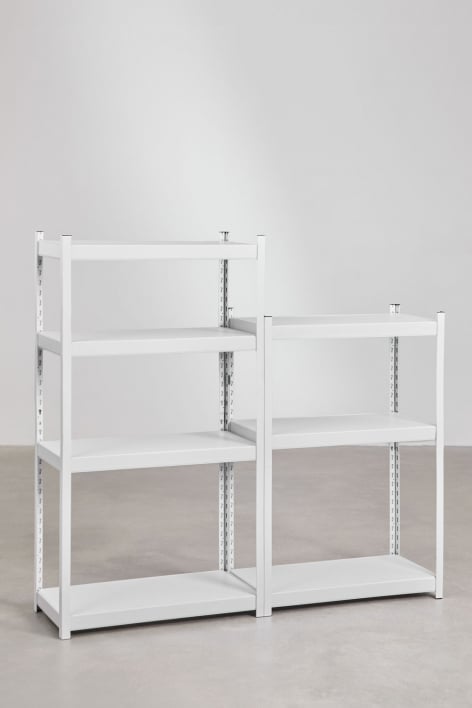 Set of 2 steel shelves (150-120x80 cm) Crenzi