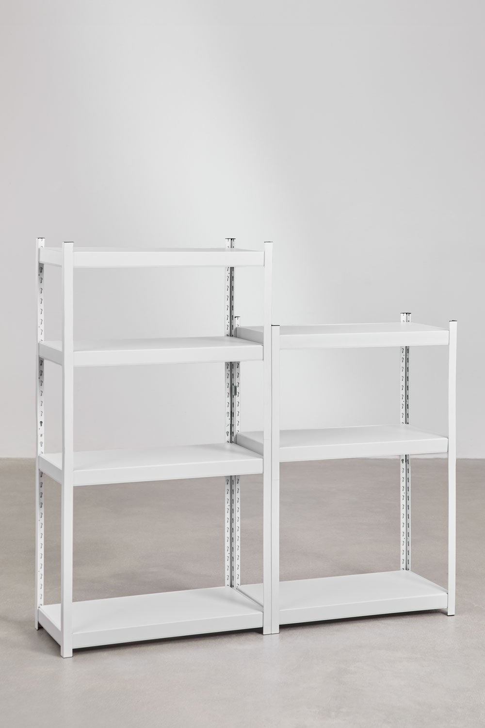 Set of 2 steel shelves (150-120x80 cm) Crenzi, gallery image 1