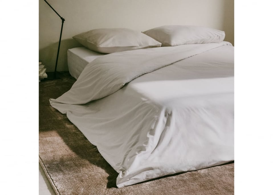 Lesia 180 thread count percale cotton duvet cover