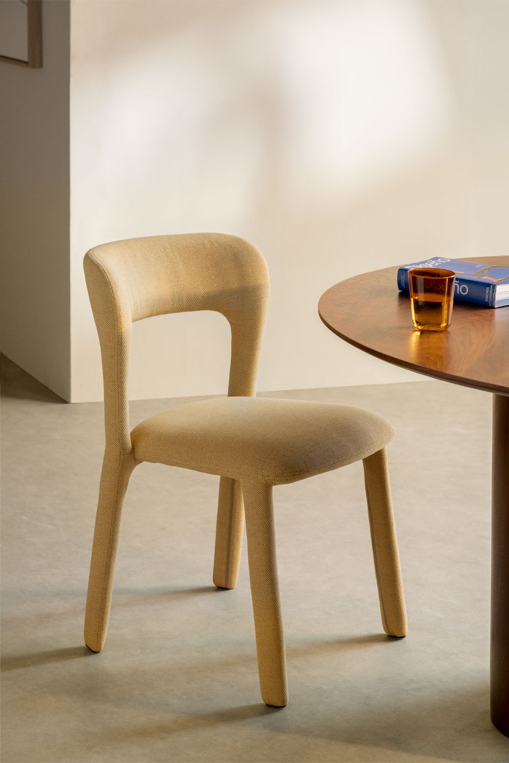 Pack of 2 Brusel upholstered dining chairs, gallery image 1