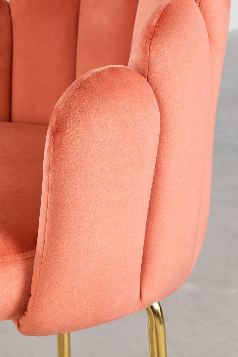 Pack of 2 high stools in Markina velvet, gallery image 4