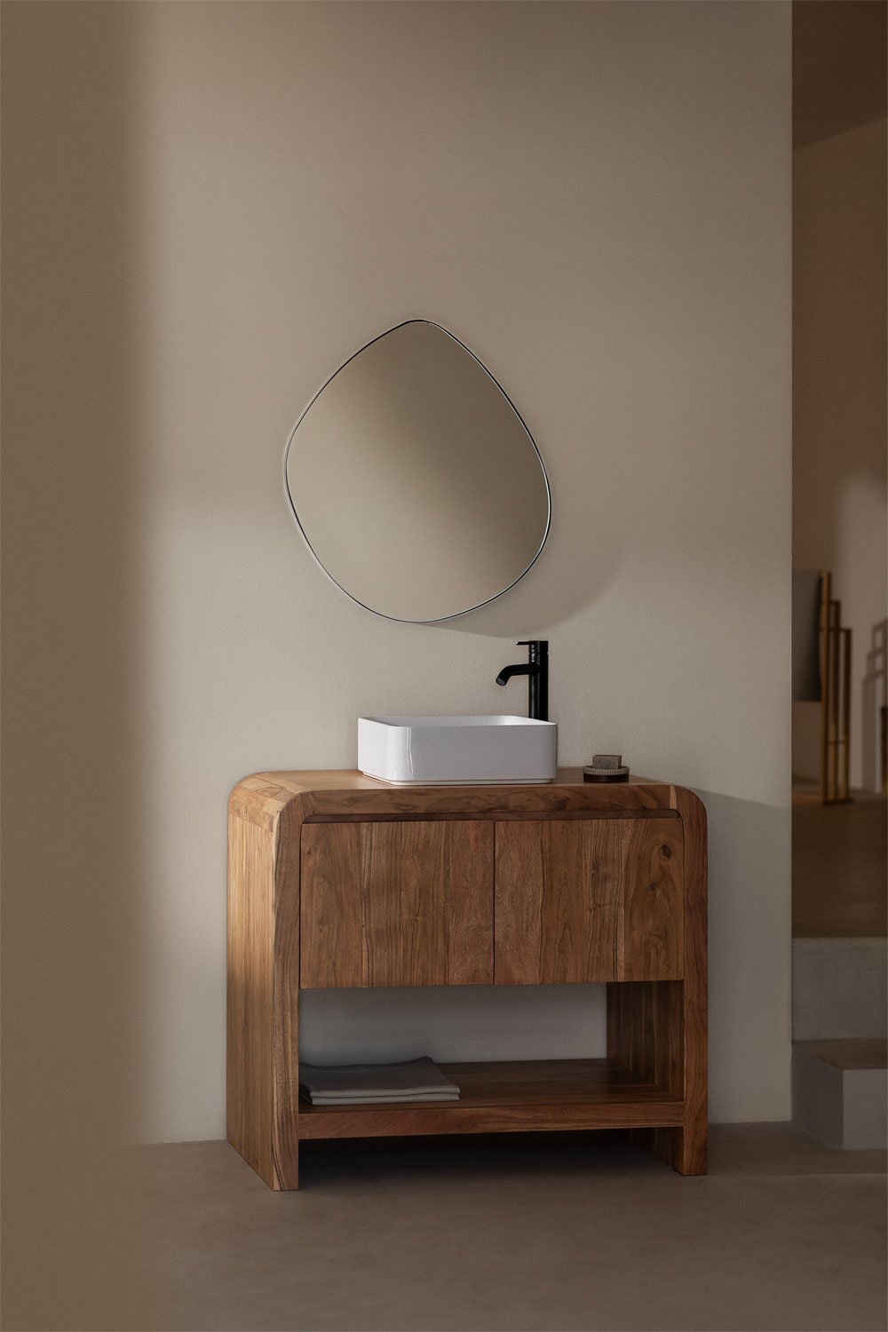 Vacry Acacia Wood Bathroom Furniture Set, gallery image 1