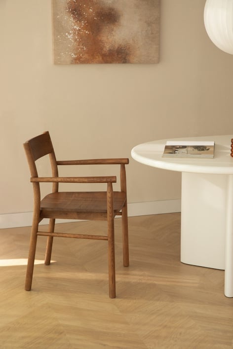 Dining chair in oak wood Mara Signature