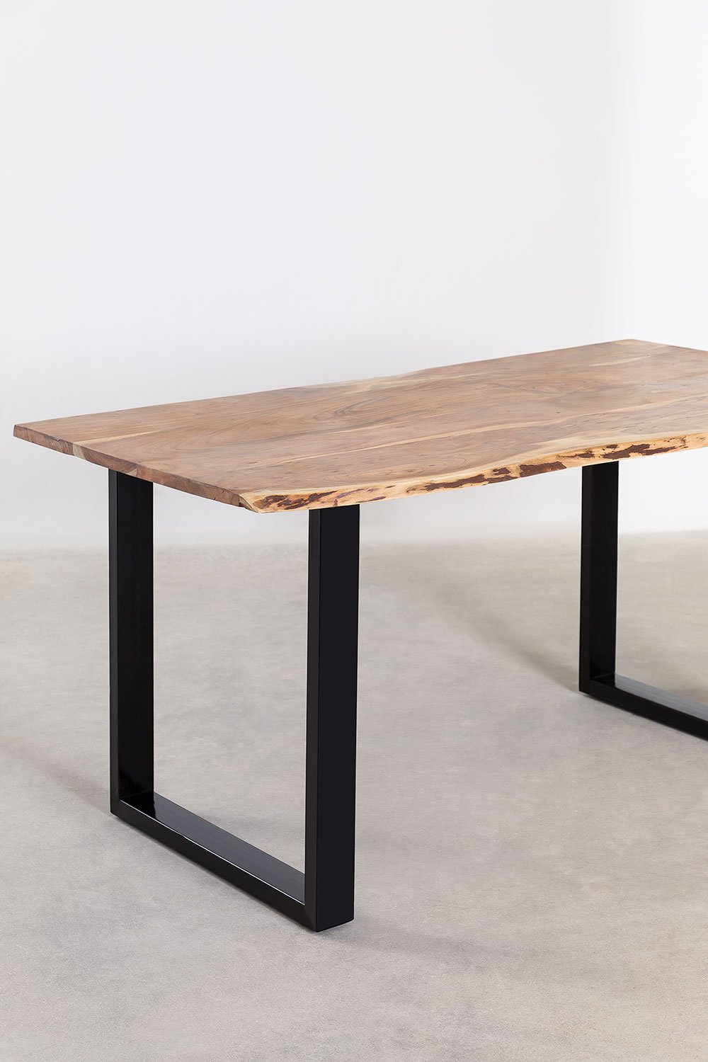 Rectangular dining table in Sami acacia wood, gallery image 2