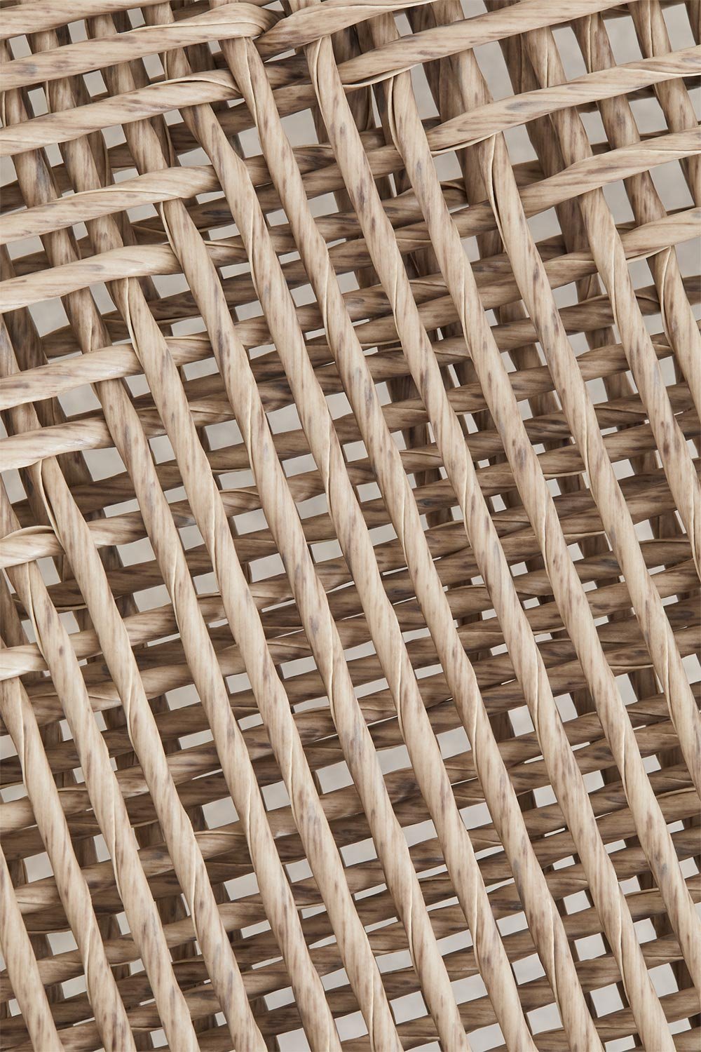 Stackable dining chair with armrests in aluminum and synthetic rattan Marsha, gallery image 7