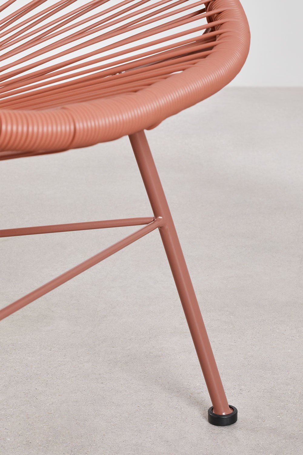 New Acapulco garden armchair in steel and synthetic rattan, gallery image 5