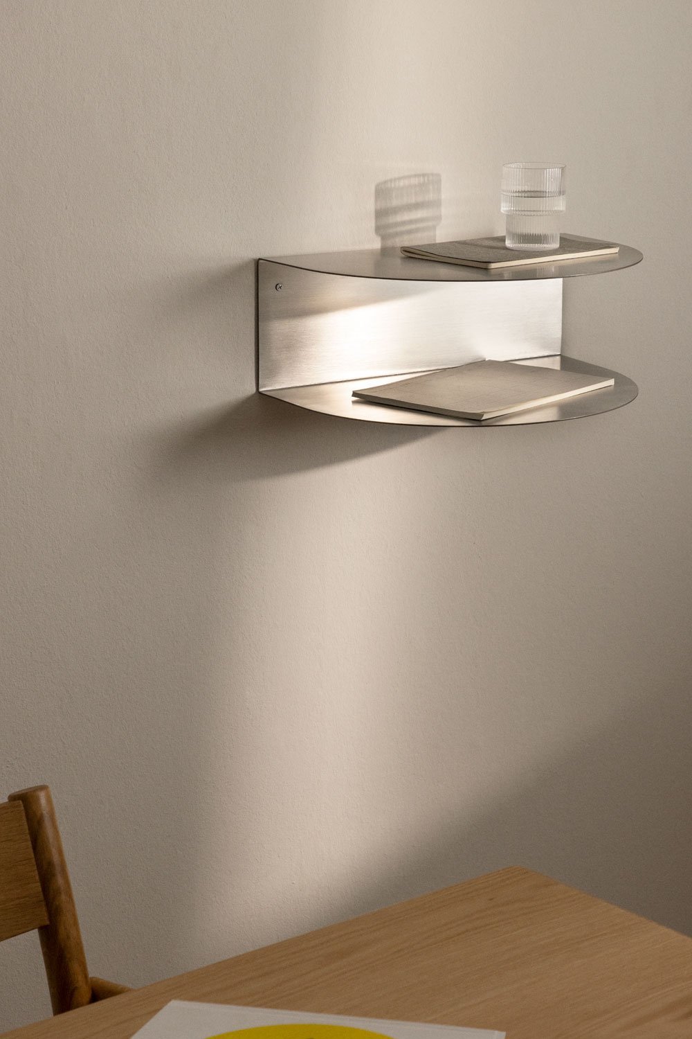 Taifa Brushed Steel Shelf, gallery image 1