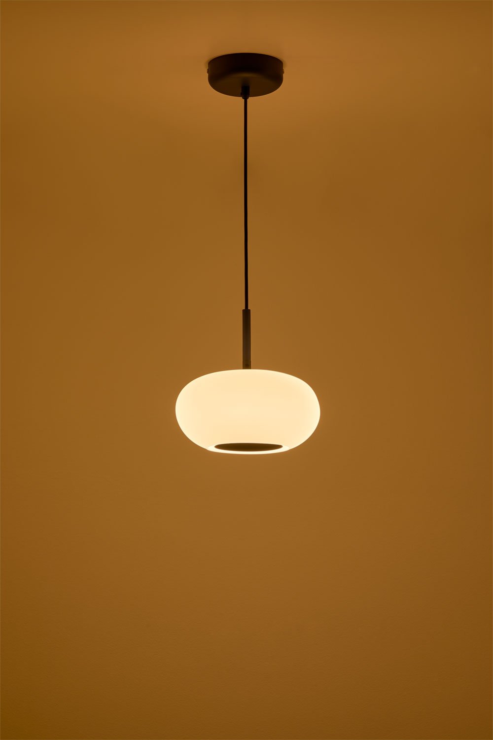 Deruent LED Ceiling Lamp in Crystal and Steel, gallery image 3