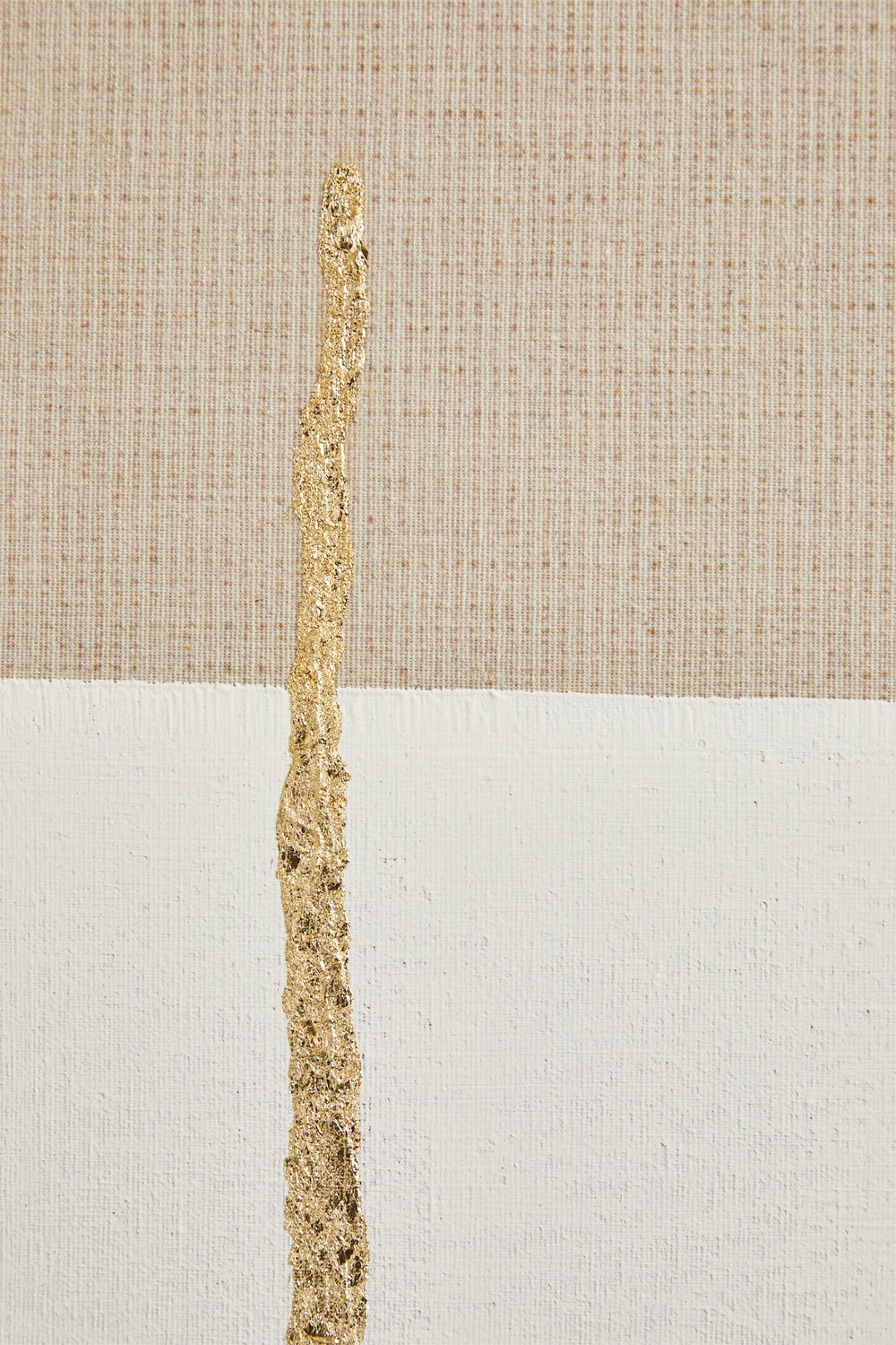 Hand painted decorative painting on linen with plaster relief (80x100 cm) Mivara, gallery image 4