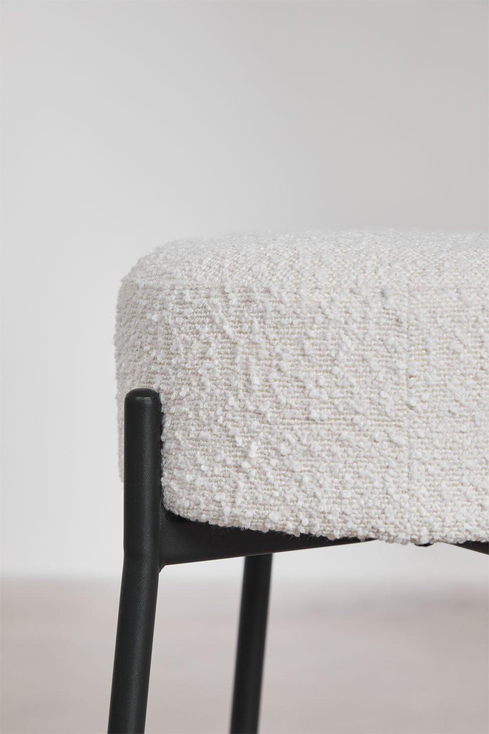 Anisa high stool in bouclé fabric, gallery image 2