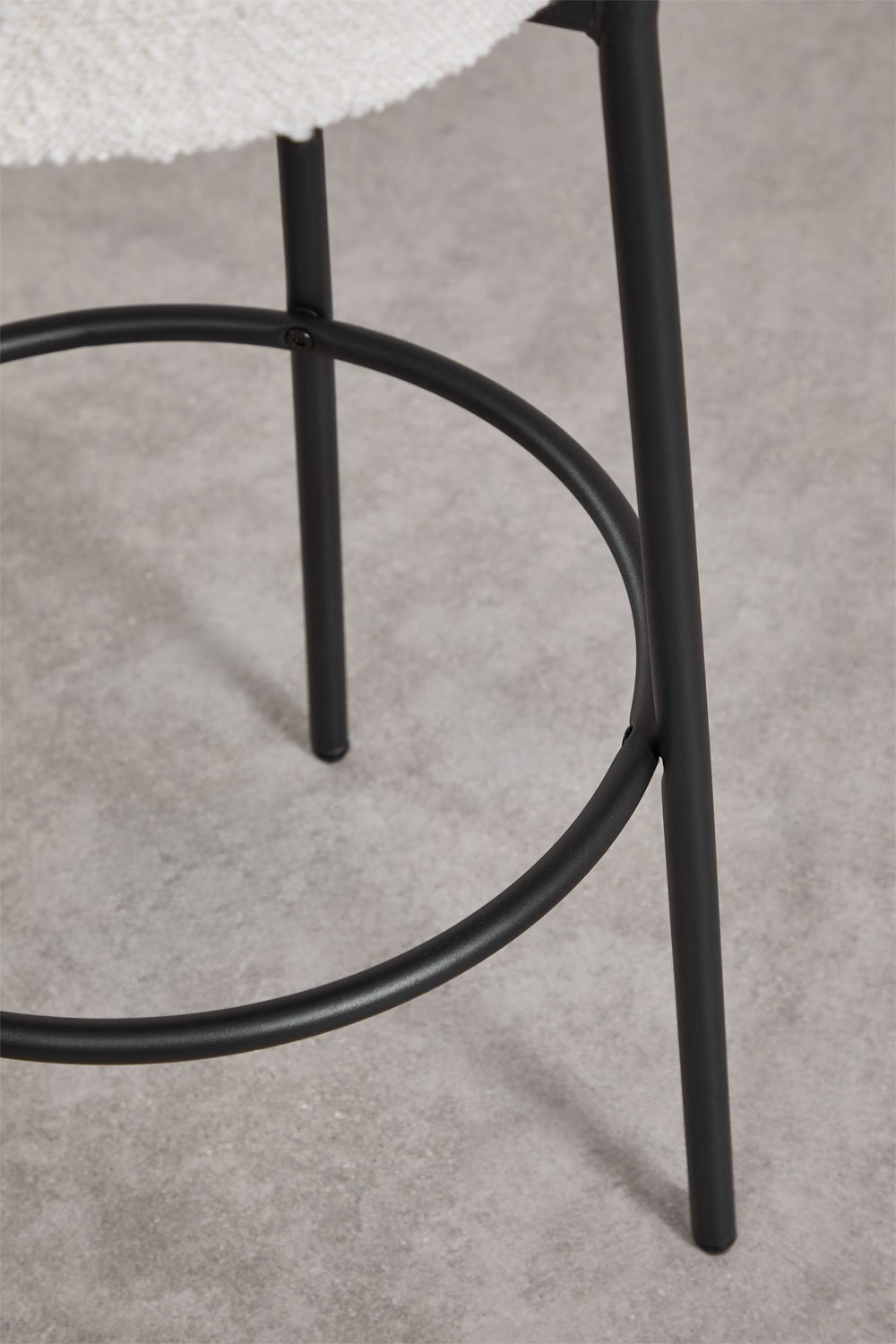 Anisa upholstered 75 cm high stool, gallery image 4