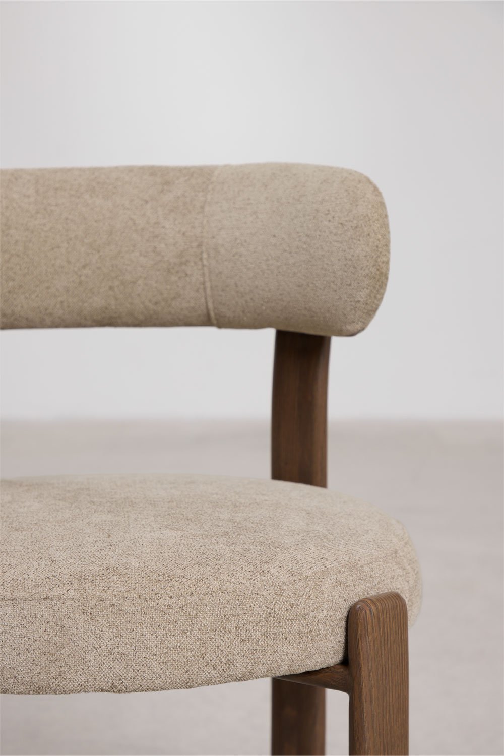 Pack of 2 upholstered dining chairs with iron Jolie, gallery image 7