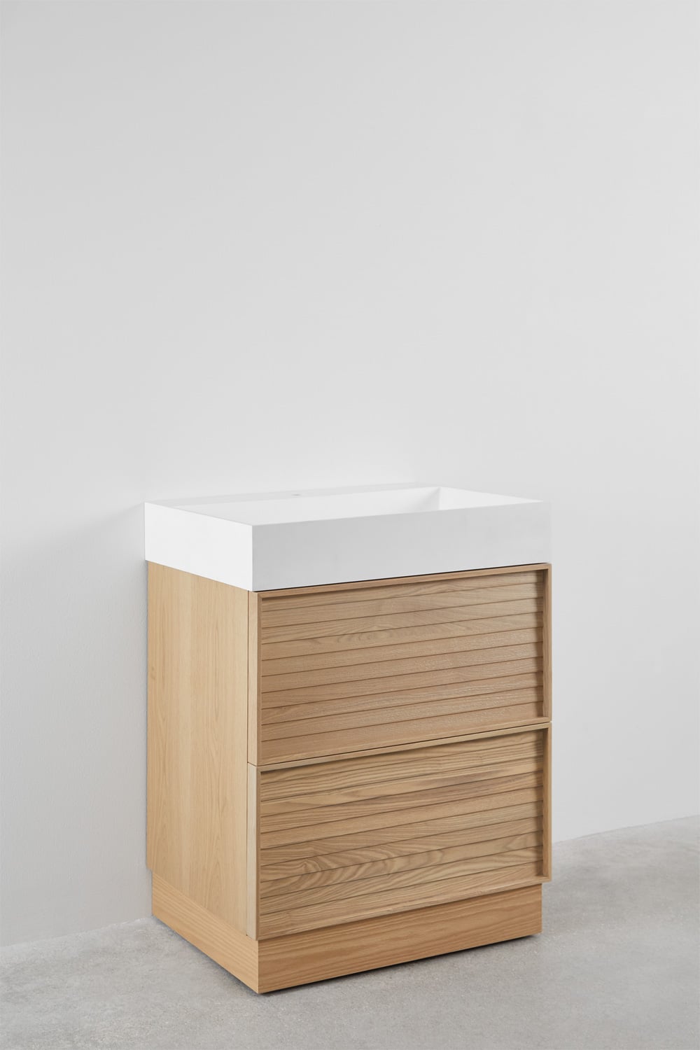 Jolene wooden bathroom furniture set with integrated sink, gallery image 3