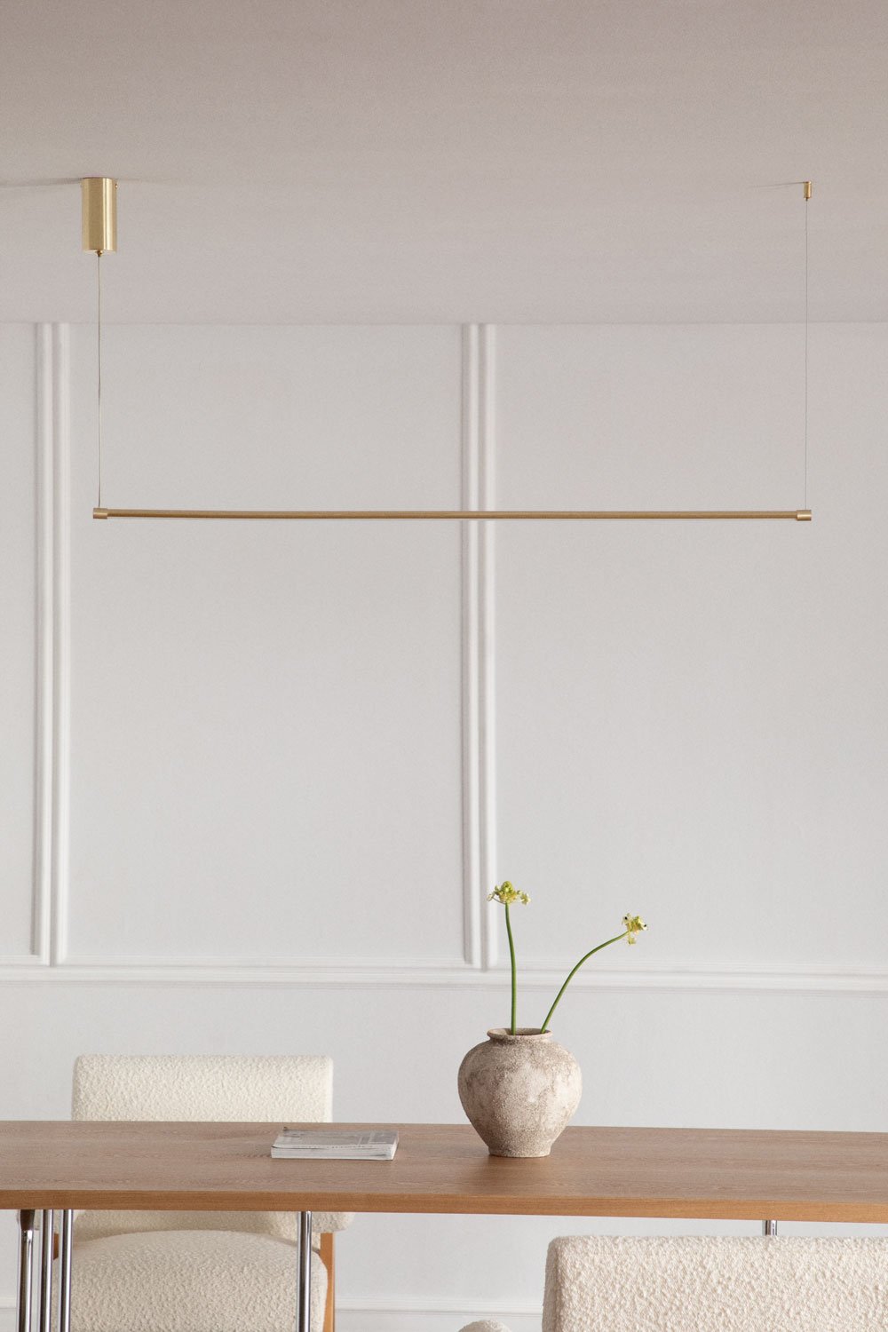 120 cm Linear LED Pendant Ceiling Lamp in Metal Bergene, gallery image 1