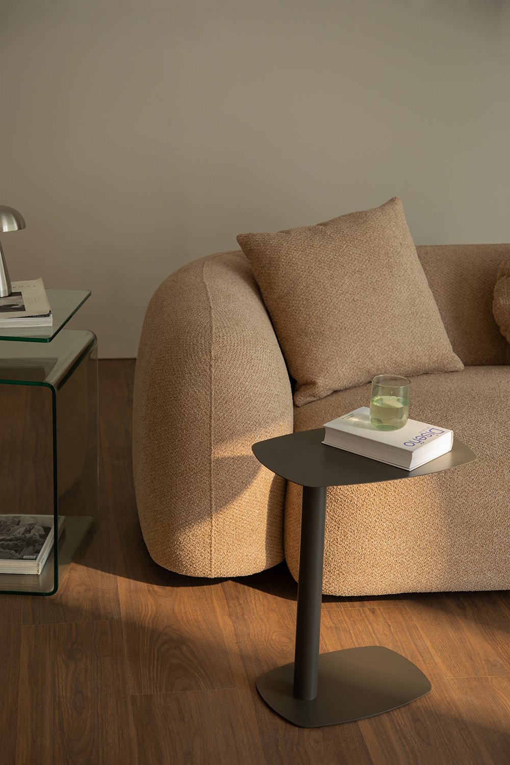 Rectangular side table 40x25 cm in metal Odelia, gallery image 1