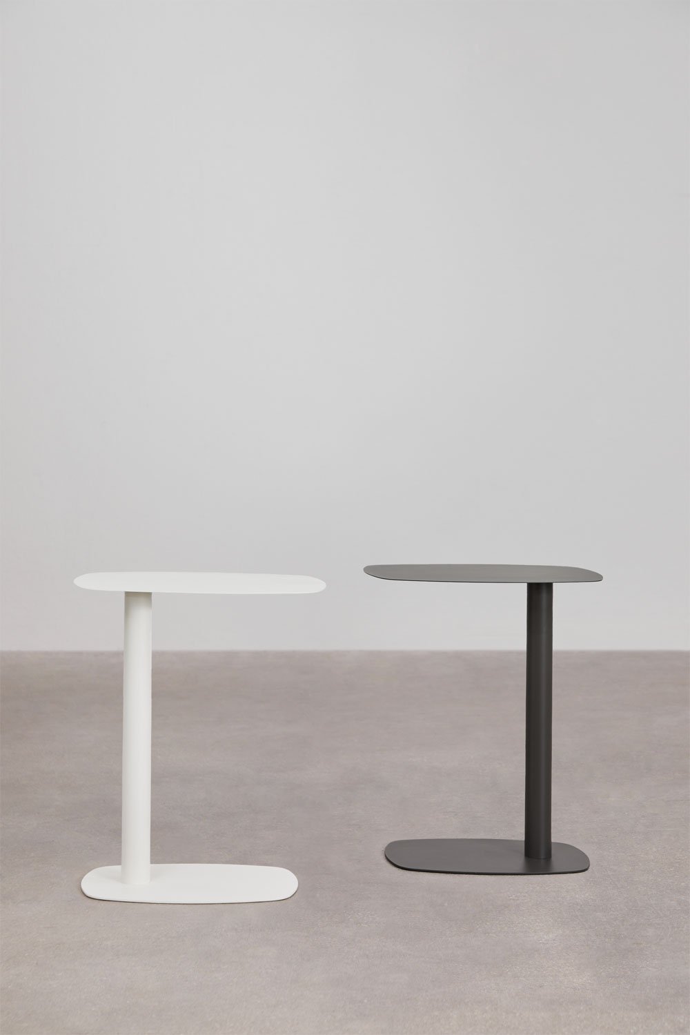 Rectangular side table 40x25 cm in stainless steel Odelia, gallery image 7