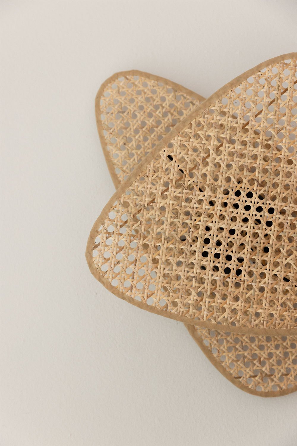 Ruly rattan wall light, gallery image 2